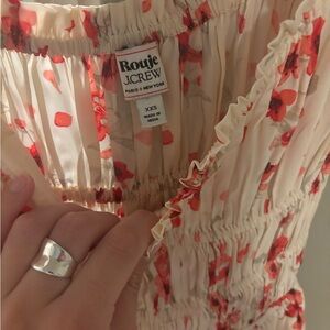 Rouje J.Crew Floral Ruffle Dress